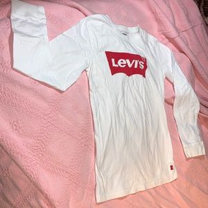 Levi white long sleeve shirt